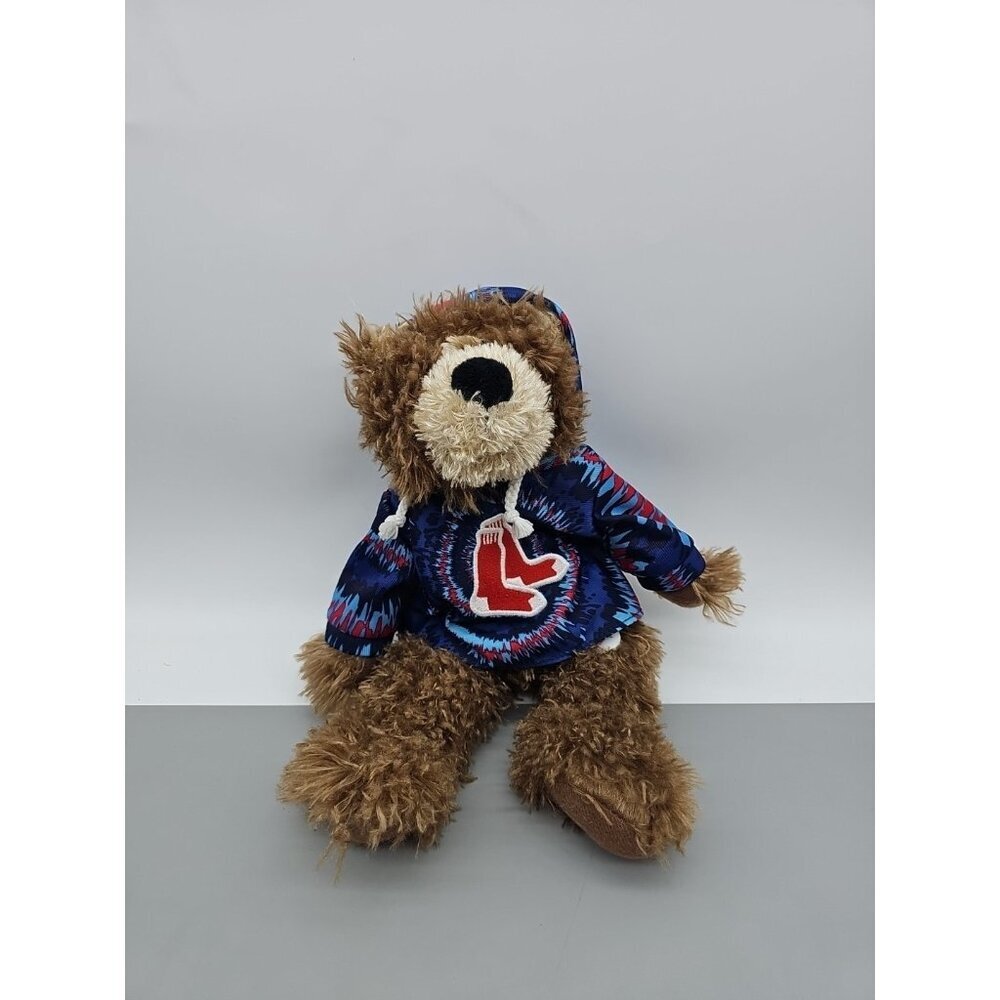 MLB Boston Red Sox‎ Tie Dye Hoodie Good Stuff Toys Plush Stuffed Animal Bear